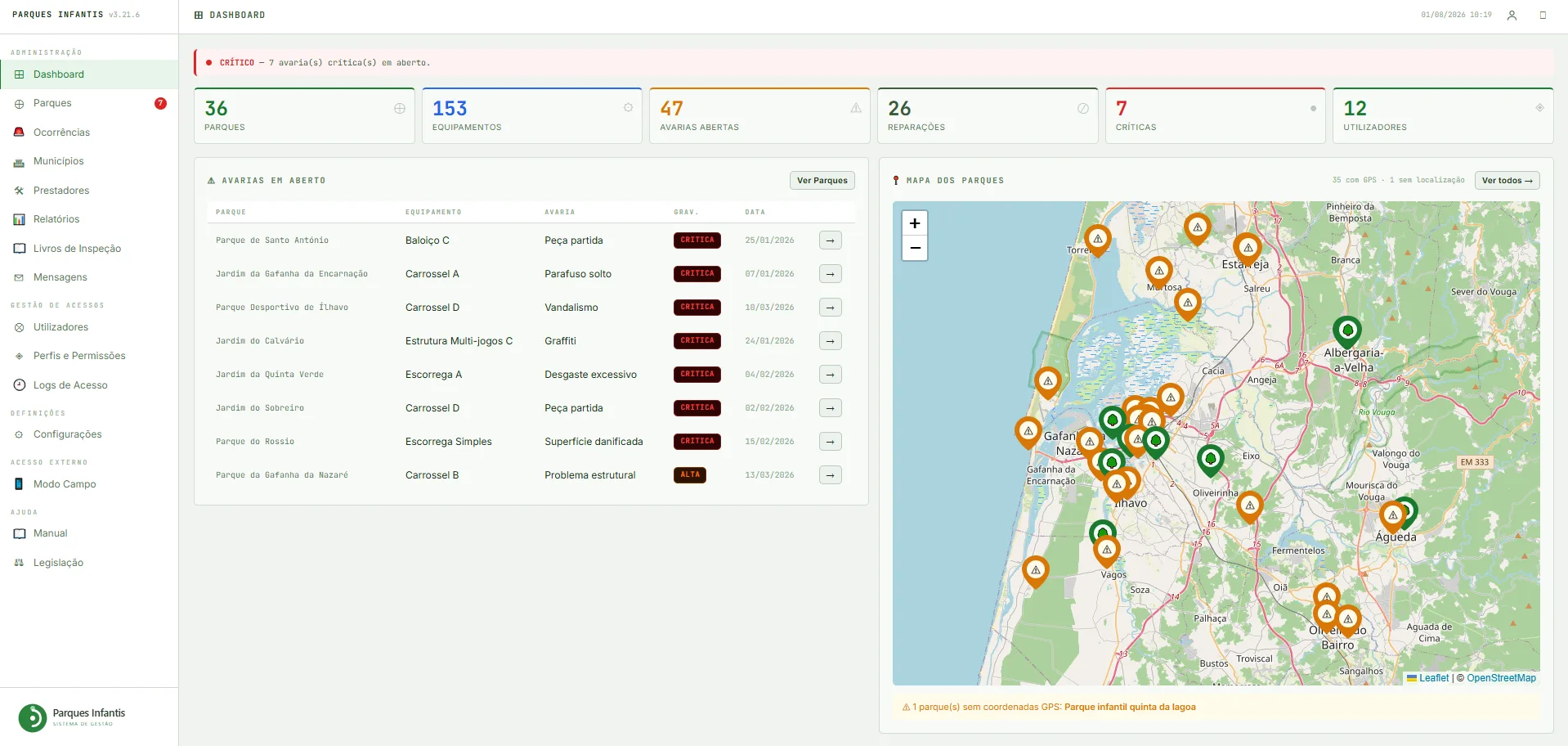 Playground Management Platform
