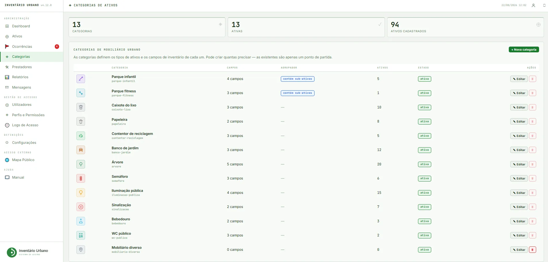 Urban Street Furniture Management Platform