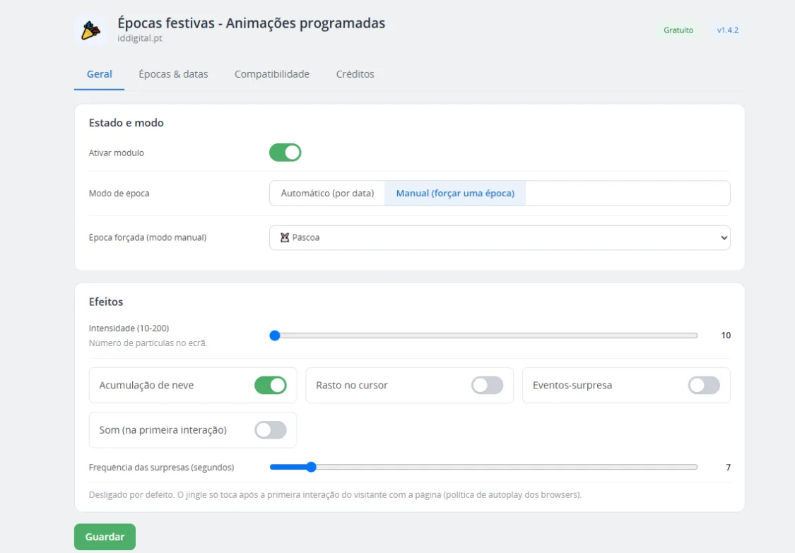 PrestaShop Festive Seasons Addon